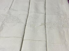 Drap Ancien En Lin Et Taies