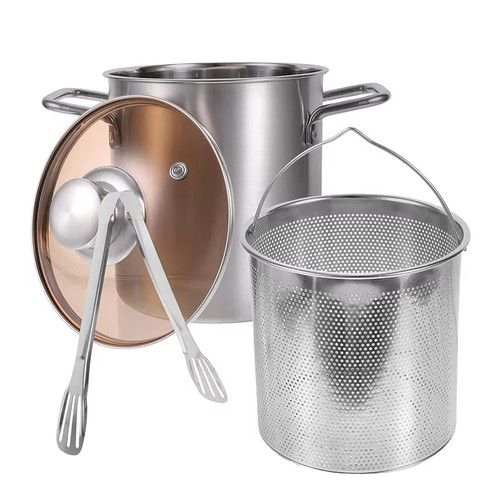 Marmite friteuse en - marmite, de