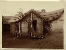 AFRIQUE  BAS CONGO   Circa 1930   Paillote du village de KINZABA