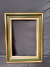 Ancien Cadre Doré Vert