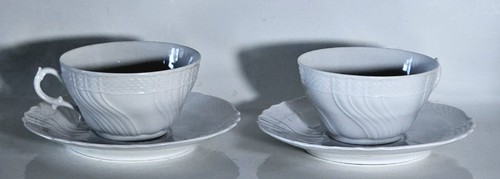 Tasses thé porcelaine - tasses,