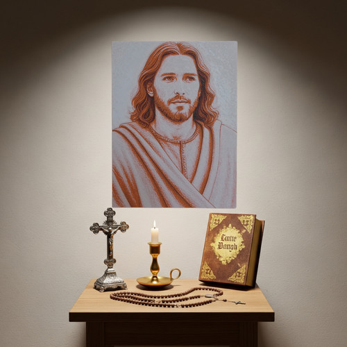 Art mural jésus christ - mural,