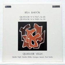 VEGH QUARTET ⸺ BARTOK string quartets nos.3 & 4 ⸺ VALOIS MB968 LP NM