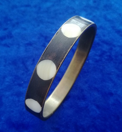 Vintage bijou bracelet noir - vintage,