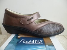 Turm Podowell Femmes Ballerines Chaussures Basses Cuir Braun Bronze 91165