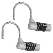  Lot de 2 cadenas pour bagages : cadenas à combinaison sans clé, portable, à