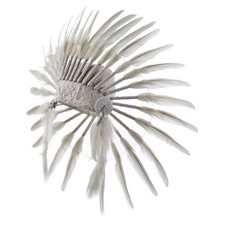 Coiffe décorative en plumes d'inspiration indienne pour adultes