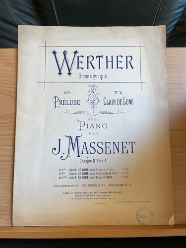 Massenet werther prélude - massenet,