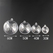  15 Pcs Boule Plastique Transparente Décoration Boules Transparentes