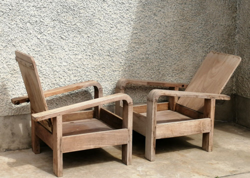 Paire fauteuil design - fauteuil,