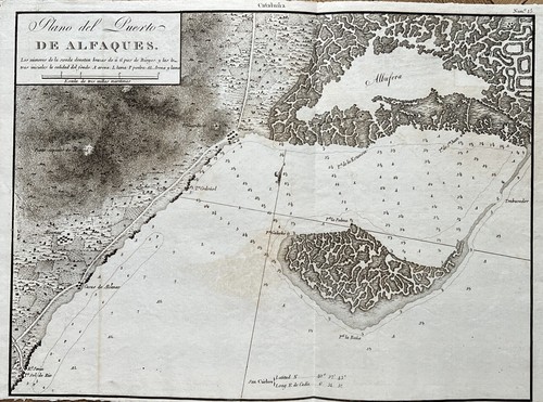 Carte marine ancienne - marine,