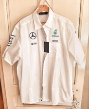 ♡Chemise Homme Mercedes AMG Petronas Lewis Hamilton Hugo Boss Authentique Neuve♡