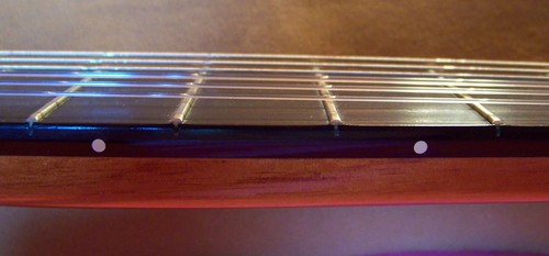 Rosette small ivory fret dots - rosette,