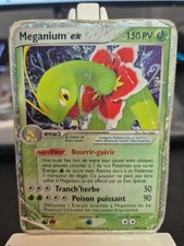Carte Pokémon Meganium ex 106/115 EX Forces Cachées État abîmé