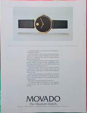 MOVADO vintage WATCH Print Ad !! " THE MUSEUM WATCH "