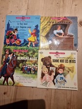 Lot De 4 "Livre Disque" Bonne nuit les petits Cendrillon Blanche Neige ..