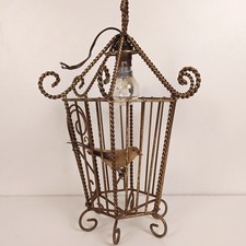 Lustre suspension cage oiseau