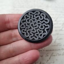 Grand BOUTON Ancien en Verre