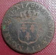 Monnaie Bronze Royal Louis XVI