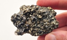 Pyrite Galène et Calcite ( Fluorescente ), Madan, Bulgarie 5.4cm