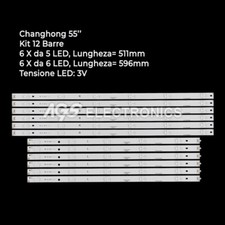 KIT 12 BARRES LED STRIP TV