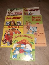 Lot 7 Album Panini Disney/ Sarah Kay/ Les Schtroumpfs 