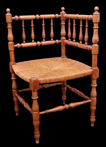 Ancien fauteuil chaise angle - chaise,
