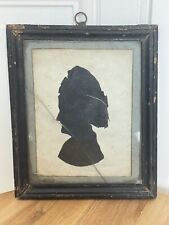 Ancienne Silhouette Miniature Ombre Portrait Claudine Rojat Bourg en Bresse XIXe