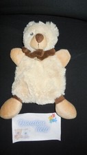 doudou plat ours beige marron