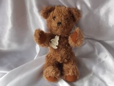 Doudou ours fourrure brun, membres articulés, 28 cm, Histoire d'ours