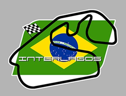 Sticker circuit interlagos - sticker,