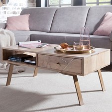 FineBuy Table Basse Bois