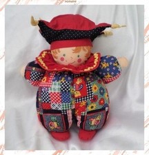 Doudou Poupée Clown Chiffon