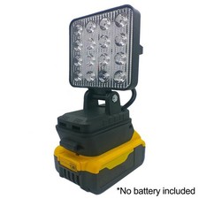 Lampe de Travail Lampe 16 LED avec Port USB pour DEWALT 18V Batterie LiIon Utili