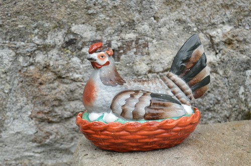 Rare poule porcelaine - poule,