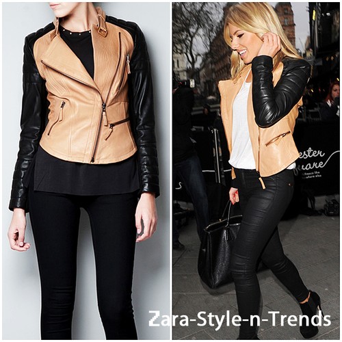 Size zara real leather - m,
