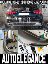 Audi A4 B8 Avant Berline 2007-2011 Diffuseur Arrière Sline Gris Platine -vb