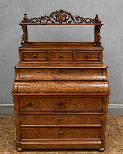 Commode secrétaire noyer - secrétaire, en