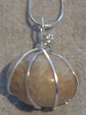 Sunstone Pendant On A Sterling