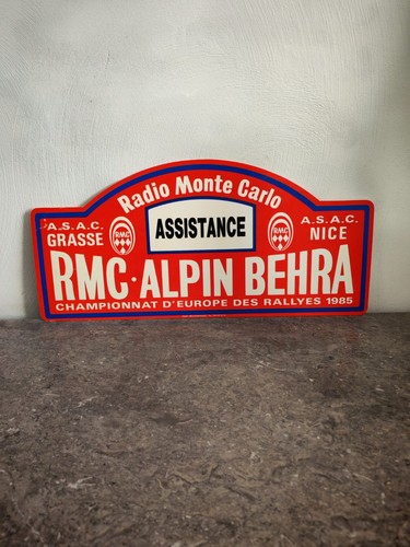 Plaque rallye alpin officiel - plaque,
