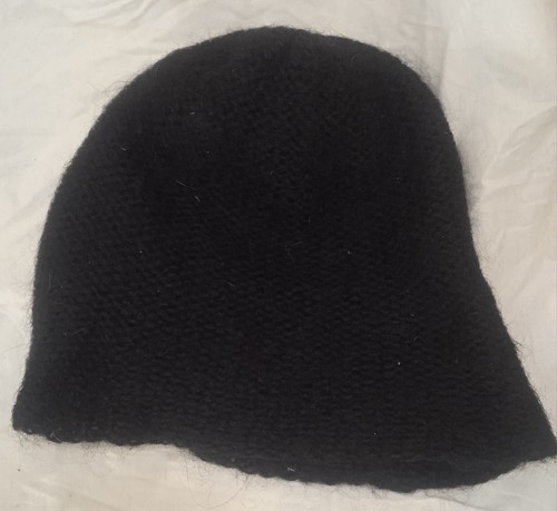 Bonnet noir laine marque - bonnet, en