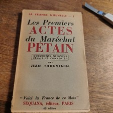 les premiers actes du