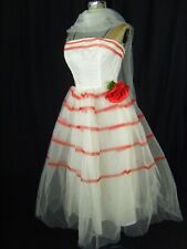 Vintage 50-60s Rose Blanc
