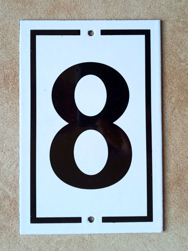 Plaque emaillee numero rue - plaque,