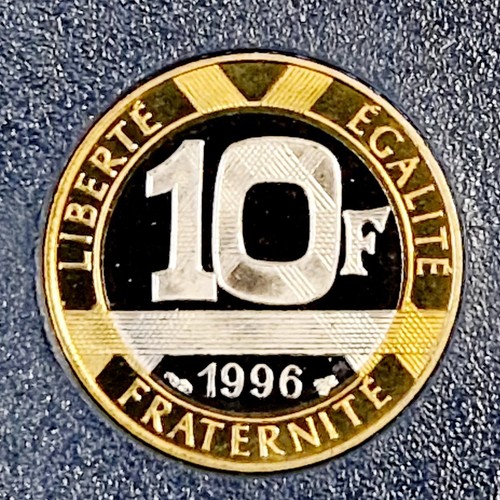 Rare tranche lisse francs - rare, 10