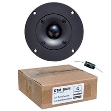 1 MONACOR DTM-104/4 Tweeter Dôme 45 Watt RMS De 10 Cm + Condensateur Offert