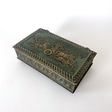 Boîte en bronze signée Max Le Verrier - Art déco - Bas-relief Antique - 1930s