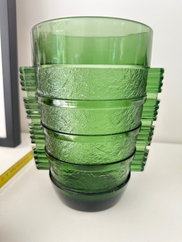 Vase art déco verre moulé - art, en