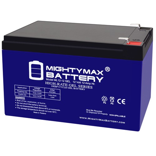 Mighty max 12v - 12ah, f2