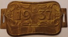 plaque fiscale de vélo 1937